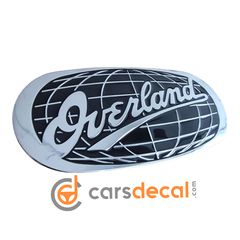 Overland Μεταλλικό Αυτοκόλλητο για Jeep Range Rover Land Cruiser