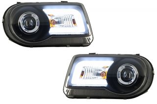 LED Headlights suitable for CHRYSLER 300C (2005-2010) Xenon Look www.eautoshop.gr 