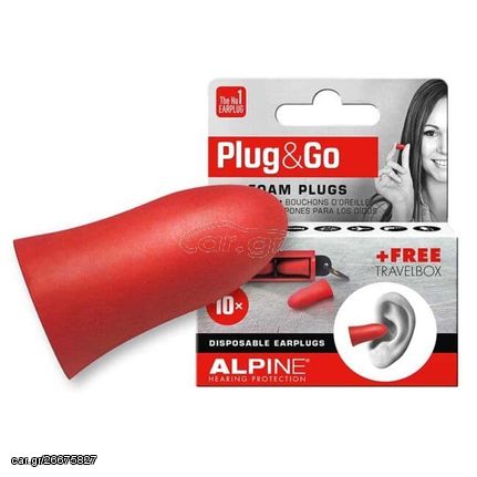 Alpine Plug&Go; 111.42.101 Ωτοασπίδες Σφουγγαράκια