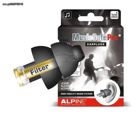 Alpine MusicSafe Pro Black Νεο Μοντέλο Ωτοασπίδες Για Μουσική, Μαύρες