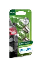 PHILIPS P21/5W 12V 21/5W BAY15d LongLife Ecovision 12499LLECOB2 2τμχ