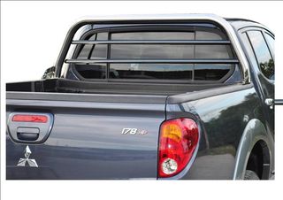 Roll bar inox 1 Σκέλους με οριζόντια σχάρα σωληνωτή.L200 2006+