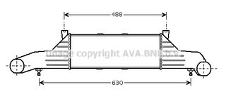 ΨΥΓΕΙΟ INTERCOOLER MERCEDES C200/C230/C250 -S202/W202/S202 2.0/2.2/2.3/2.5 ΜΟΝΤΕΛΟ 1994--> BENZINH & DIESEL