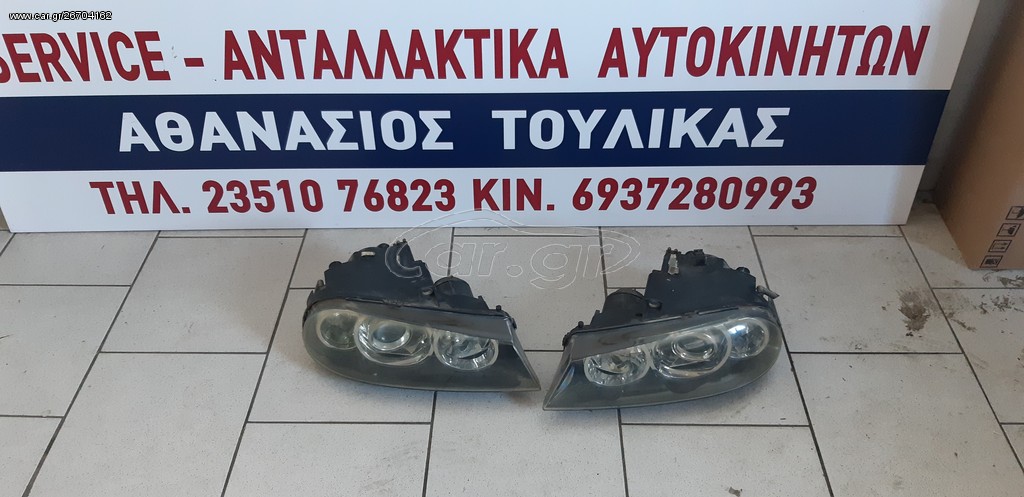 Σετ εμπρός φανάρια  ξένων alfa romeo 156 2003-2006 γνήσια 