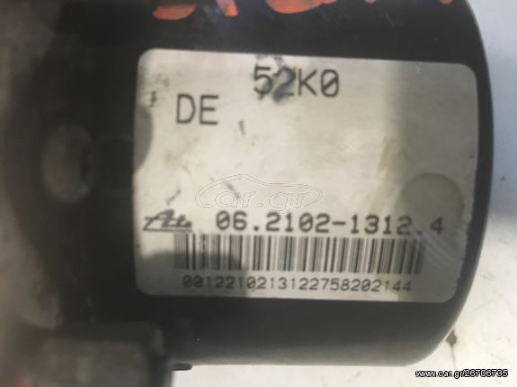 ΜΟΝΑΔΑ ABS OPEL AGILA B ESP 52K0 ATE 06.2102-1312.4, 06.2109-5172.3, 28.5600-2301.3