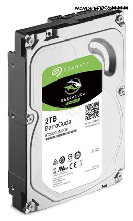 SEAGATE Σκληρός Δίσκος Barracuda ST2000DM008, 2TB, 256MB, 7200RPM, 3.5"