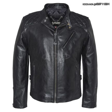 ΠΡΟΣΦΟΡΑ !! Schott Black Cow Hide/ Vachette Leather Jacket - SIZE M, L- ΠΡΟΣΦΟΡΑ ΑΠΟ 590€