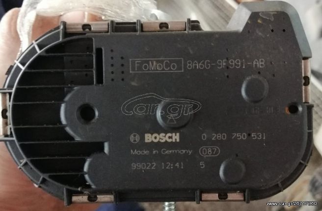 ΠΕΤΑΛΟΥΔΑ ΓΚΑΖΙΟΥ ΗΛΕΚΤΡΙΚΗ  BOSCH  FORD  FIESTA VI  1.25-1.4 (06/2008-2019) - FUSION <JU_>  1.25-1.4-1.6 (08/2002-12/2012) ΚΩΔ. 8A6G-9F991-AB , 0 280 750 531 