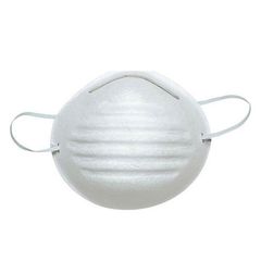 Μάσκα προστασίας προσώπου μιας χρήσης σε λευκό χρώμα με λάστιχο στήριξης στο κεφάλι | R05100 | Ελάχ. 10/τεμάχια
