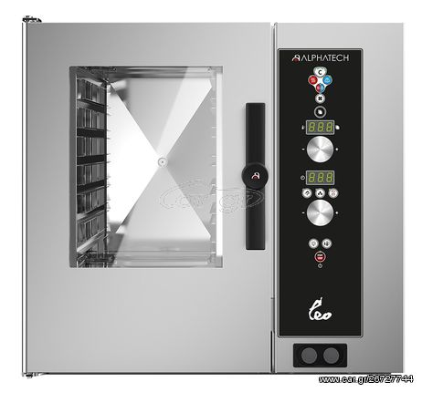 Φούρνος Αερίου 7 θέσεων 1/1GN με Boiler 87,5x82,5x82 ALPHATECH LEO - Καινούργιος.