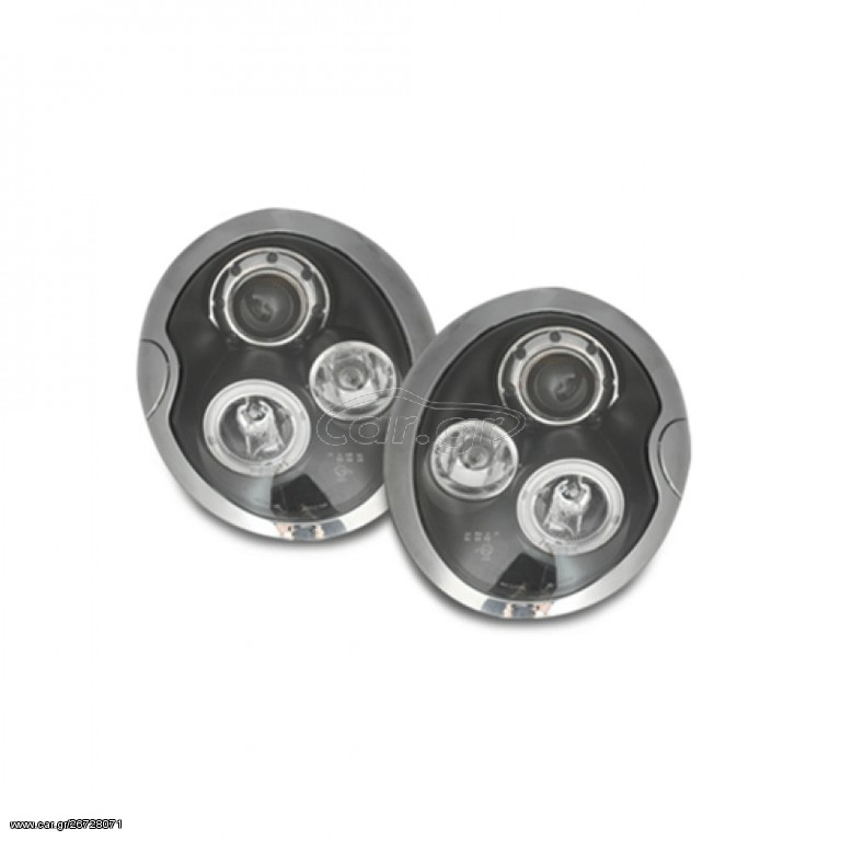 BMW MINI (COOPER) r50 r53  05.01-10.06 ANGEL EYES BLACK www.eautoshop.gr