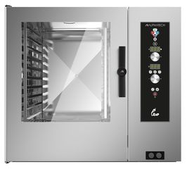 Φούρνος Ηλεκτρικός 10 θέσεων 2/1GN με Boiler 117x89,5x104 ALPHATECH LEO - Καινούργιος.