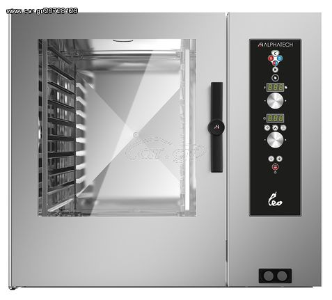 Φούρνος Ηλεκτρικός 10 θέσεων 2/1GN με Boiler 117x89,5x104 ALPHATECH LEO - Καινούργιος.