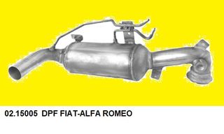 DPF ΦΙΛΤΡΟ ΜΙΚΡΟΣΩΜΑΤΙΔΙΩΝ FIAT 500 / IDEA / PANDA / STRADA / QUBO  1.3 MJ  2005-   KARALOIZOS exhaust 