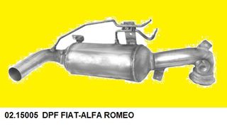 DPF ΦΙΛΤΡΟ ΜΙΚΡΟΣΩΜΑΤΙΔΙΩΝ FIAT DOBLO / FIAT FIORINO / FIAT GRANDE PUNTO / IDEA / PANDA / 500 / QUBO  1.3 MJ 08- 