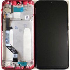 Γνήσια Οθόνη Και Μηχανισμός Αφής με Πλαίσιο Xiaomi Redmi Note 7 Κόκκινο