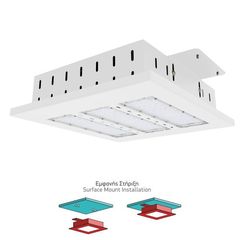 Spotlight Φωτιστικό Βενζινάδικου LED 150W 6000K Σε Λευκό Χρώμα - Ψυχρό (5000-6500Κ)