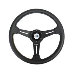 GReddy Black Leather Steering Wheel