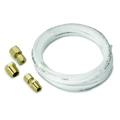 Autometer Tubing, Nylon, 1/8", 12Ft. Length, Incl. 1/8" Nptf Brass Compression Fittings