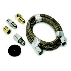 Autometer Line, Braided Stainless Steel, #4 Dia., 3Ft. Length, -4An And 1/8" Nptf Fittings