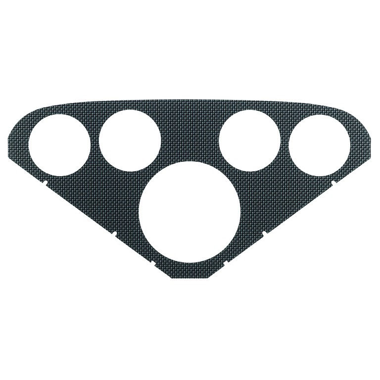 Autometer Faceplate For #2208, Optional, Carbon Look