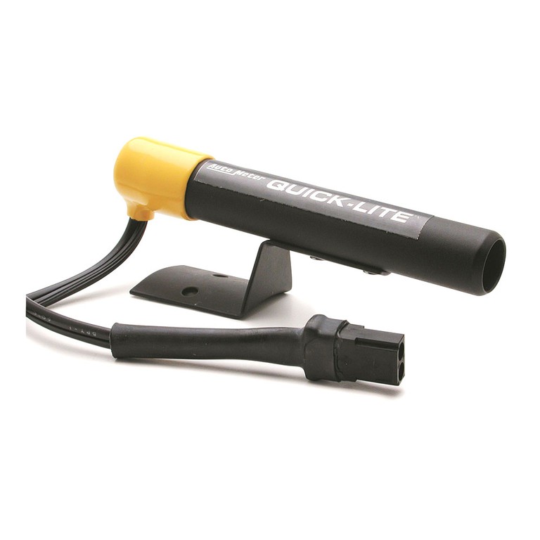 Autometer Shift Light, Amber Led, Pedestal, Black, Quick-Lite