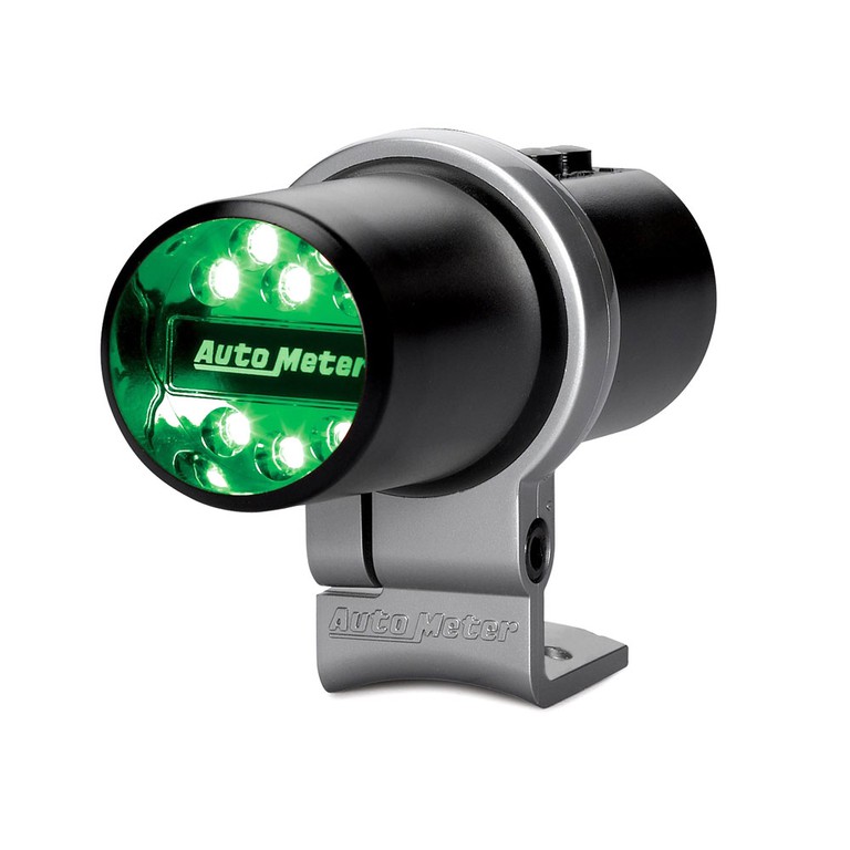 Autometer Indicator Light, Pit Road Speed, Pedestal, Black, Programmable