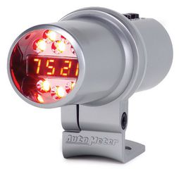 Autometer Shift Light, Digl W/ Multi-Color Led, Slvr, Pedestal W/Rpm Playbk, Dpss Level 3