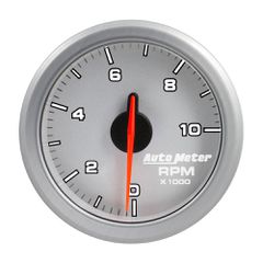 Autometer 2-1/16" Tach, 0-10,000 Rpm, Airdrive, Silver