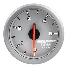 Autometer 2-1/16" Tach, 0-5,000 Rpm, Airdrive, Silver
