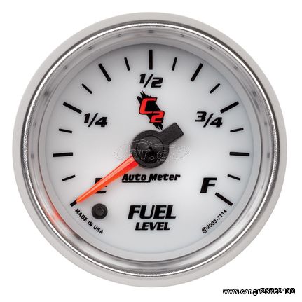 Autometer Gauge, Fuel Level, 2 1/16", 0-280Ω Programmable, C2