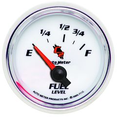 Autometer Gauge, Fuel Level, 2 1/16", 73 To 10Ω, Elec, C2