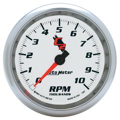 Autometer Gauge, Tachometer, 3 3/8", 10K Rpm, In-Dash, C2