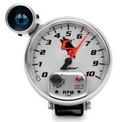 Autometer Gauge, Tachometer, 5", 10K Rpm, Pedestal W/ Ext. Shift-Lite, C2