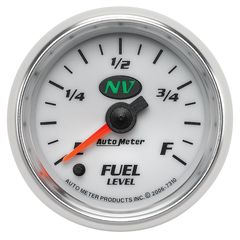 Autometer Gauge, Fuel Level, 2 1/16", 0-280Ω Programmable, Nv