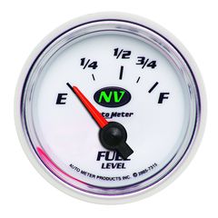 Autometer Gauge, Fuel Level, 2 1/16", 73 To 10Ω, Elec, Nv