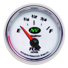 Autometer Gauge, Fuel Level, 2 1/16", 240 To 33Ω, Elec, Nv