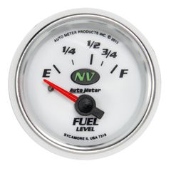 Autometer Gauge, Fuel Level, 2 1/16", 16 To 158Ω, Elec, Nv