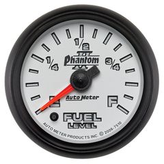 Autometer Gauge, Fuel Level, 2 1/16", 0-280Ω Programmable, Phantom Ii