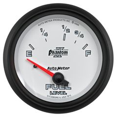 Autometer Gauge, Fuel Level, 2 5/8", 73 To 10Ω, Elec, Phantom Ii