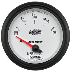 Autometer Gauge, Fuel Level, 2 5/8", 240 To 33Ω, Elec, Phantom Ii