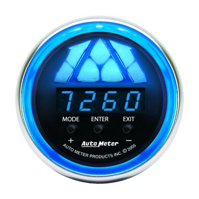 Autometer Gauge, Tachometer, Digital Rpm W/ Led Shift Light, Cobalt