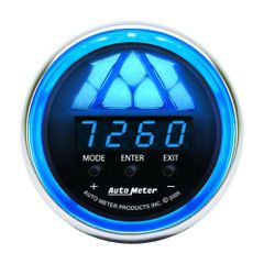 Autometer Gauge, Tachometer, Digital Rpm W/ Led Shift Light, Cobalt