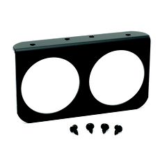 Autometer Gauge Mounting Panel, Dual, 2 5/8", Black, Aluminum