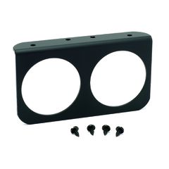 Autometer Gauge Mounting Panel, Dual, 2 5/8", Black, Aluminum