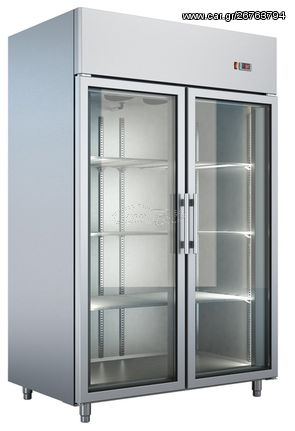 Βιτρίνα Θάλαμος Κατάψυξη με 2 Πόρτες 137x82x207 - Καινούργια.