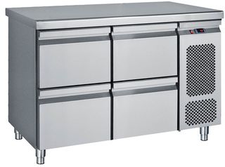 Ψυγείο Πάγκος Συντήρηση Με 4 Συρτάρια Gn COMPACT 124x70x85 - Καινούργιο.
