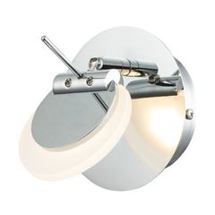 Spotlight Απλίκα LED 6W Σε Χρώμιο - Ψυχρό (5000-6500Κ)