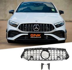 ΜΑΣΚΑ ΕΜΠΡΟΣ Mercedes A-Class W177 Hatchback / V177 Sedan (04.2018-) GT-R Panamericana Design Black / Chrome