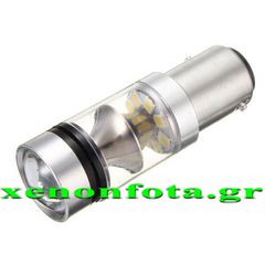 Διπολική LED Cree BAY15D Λευκό φως 100W 1157 Κωδικός XF766...SoundStreet....